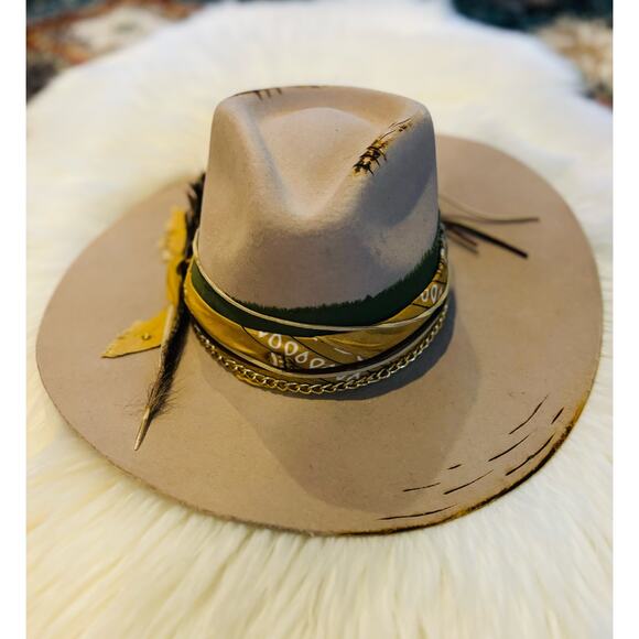 Travis Austin Hat. One of A Kind Custom Made Signed Western Cowgirl Hat - Picture 6 of 16